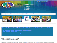 Tablet Screenshot of newcastlecentralcoast.emmaus.org.au