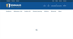 Desktop Screenshot of emmaus.edu