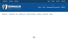 Tablet Screenshot of emmaus.edu
