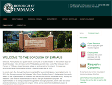 Tablet Screenshot of borough.emmaus.pa.us